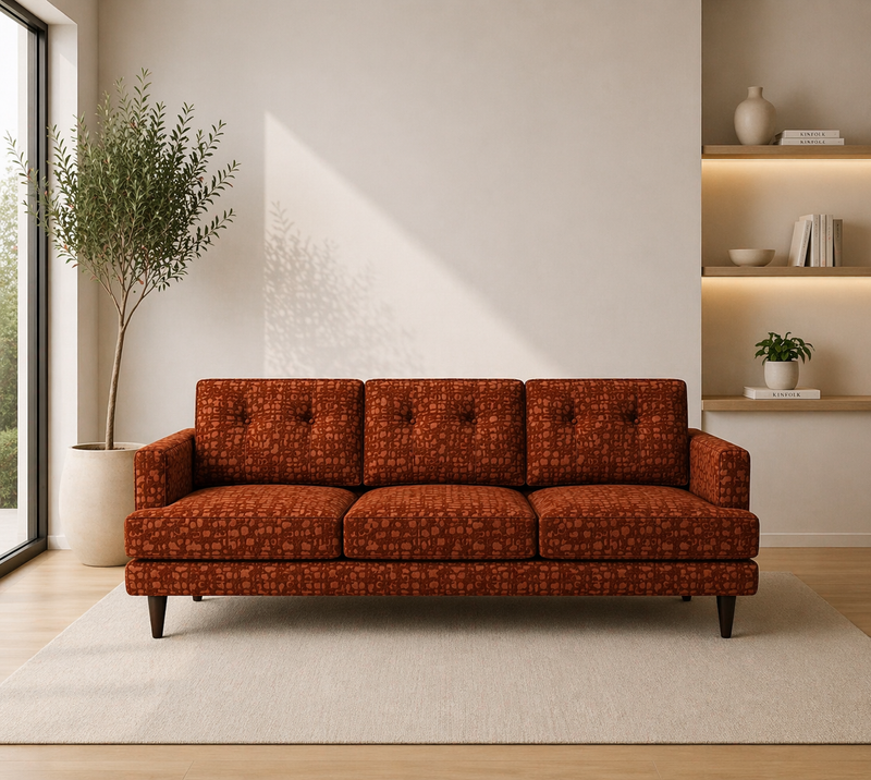 VERDI XL 3-Seater Sofa MIRTILLO A30 - red