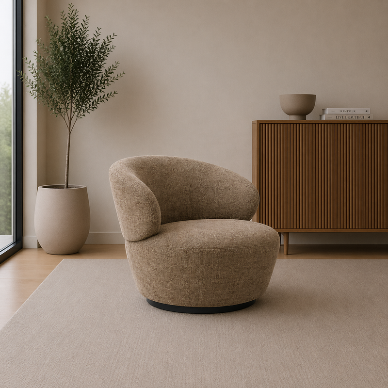 MEGAN Armchair OVER THE HORIZON 20 - taupe