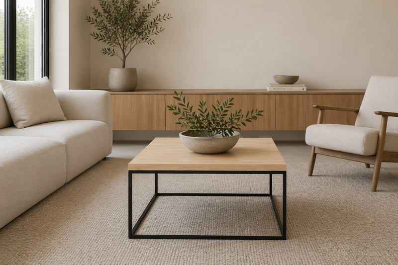 BAROSSA Square Coffee Table 60cm - white