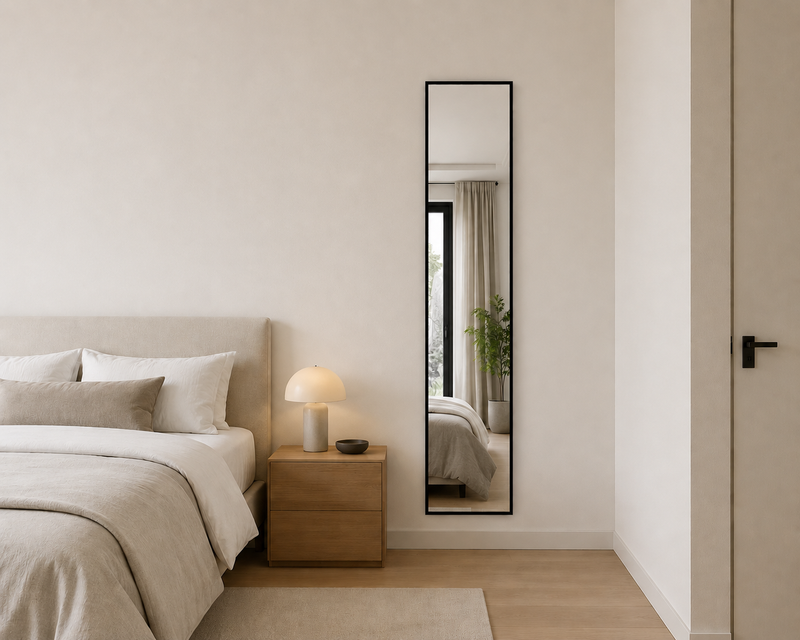 PARA Bedroom Mirror - 150cm Black.