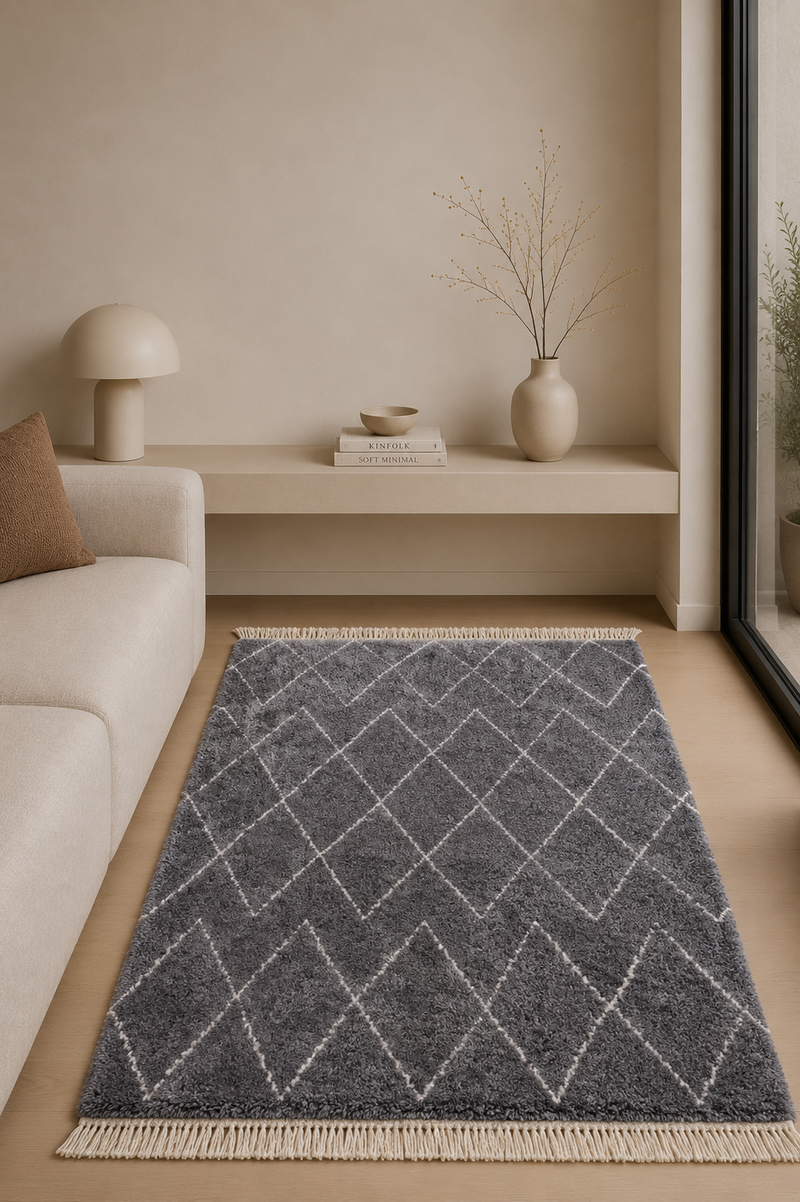 BOHO Rug 8280 - grey (160x230cm)