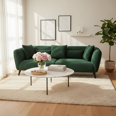 AVENUE 3-Seater Sofa ETHAN 16 - green