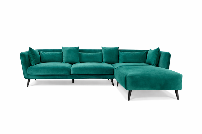 AVENUE Corner Sofa Right-Hand Side - teal