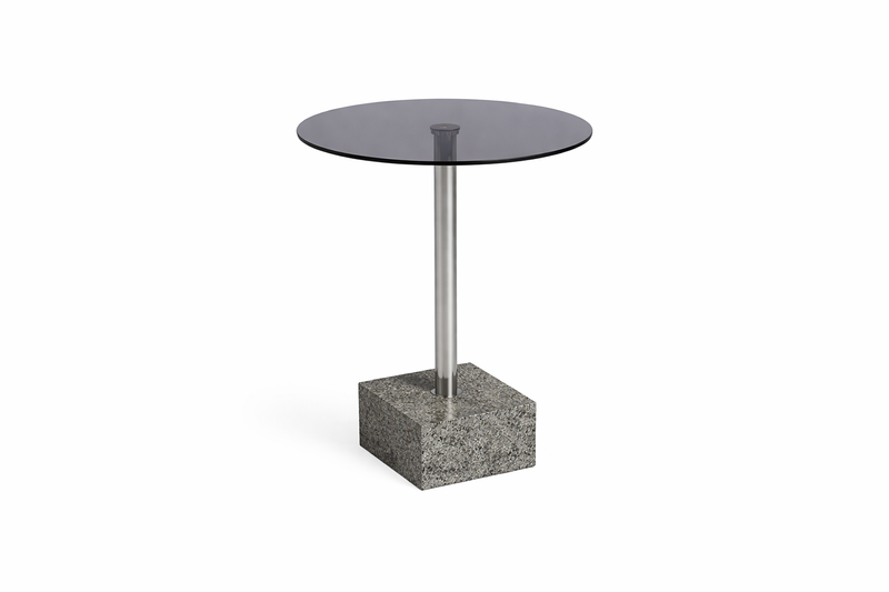 COBBLE End Table - smoke