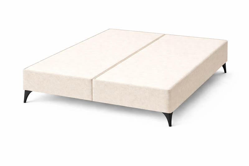 DIVAN BASE 4'6'' x 6'3'' / raised feet - graceland cream / black