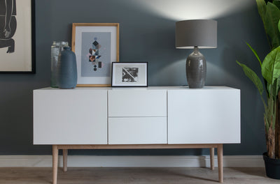 Berg TV Unit (White & Oak)