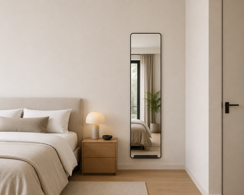 CHIC Wall Mirror - black 45x110cm