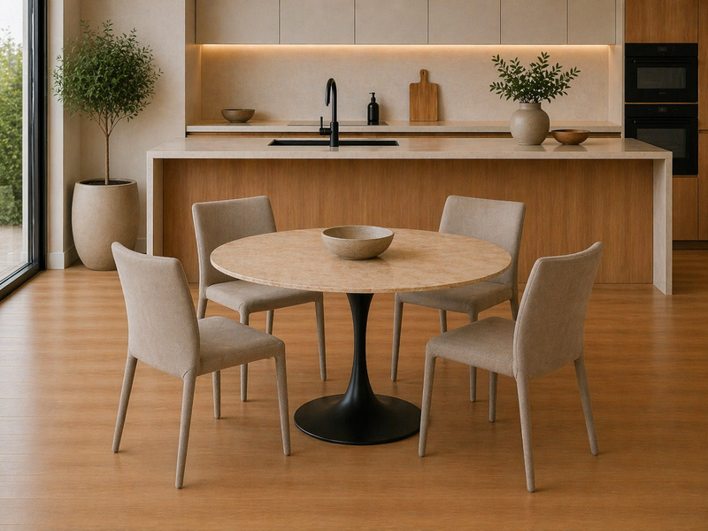 OLLIE Dining Chair - Taupe.