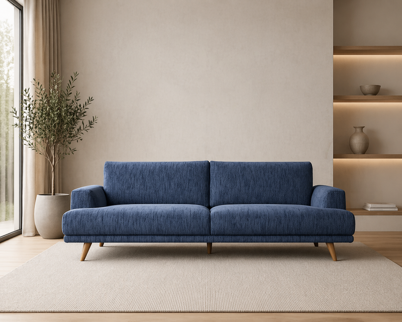 BENJAMIN 3-Seater Sofa Aj1447-48 - blue