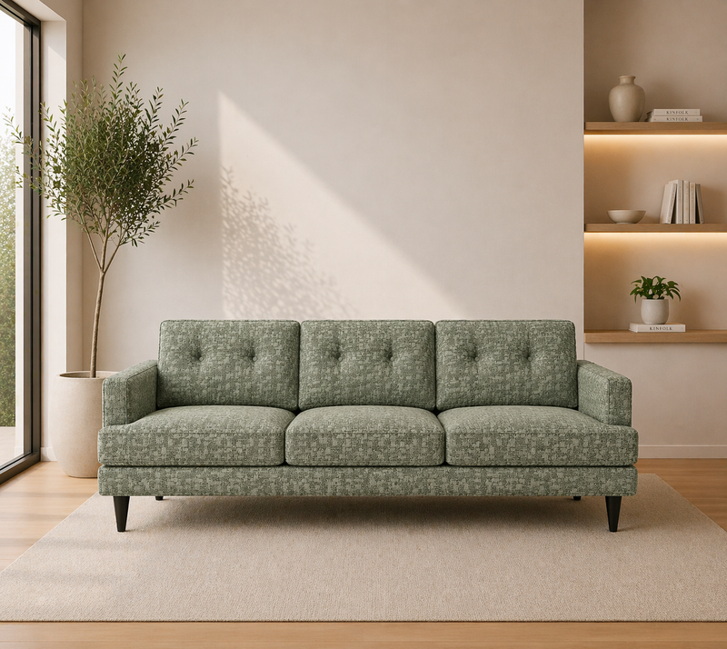 VERDI XL 3-Seater Sofa MIRTILLO A5 - light green