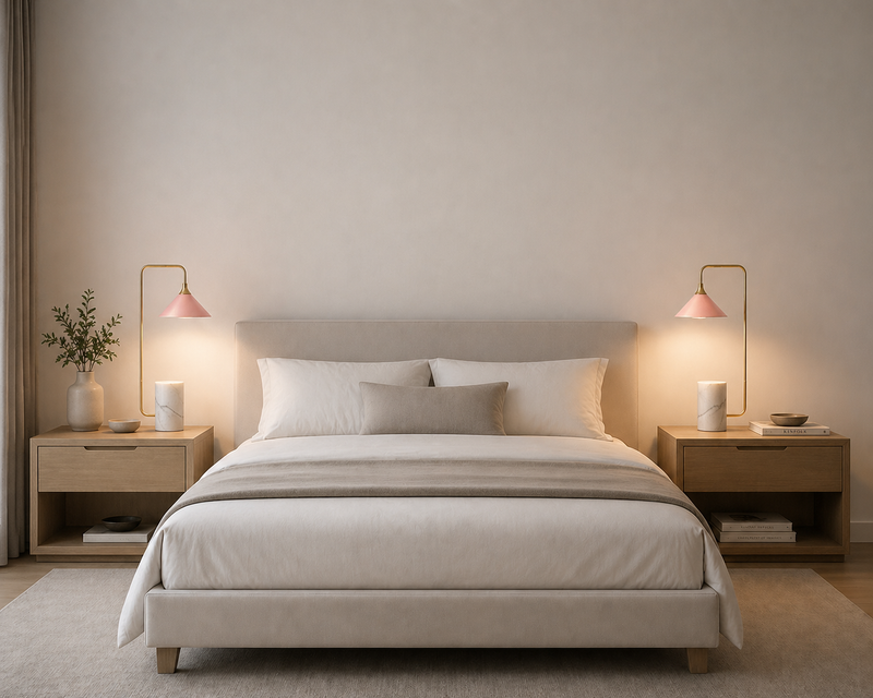 MARCO Table Lamp - Gold / Pink (E27 Golf).
