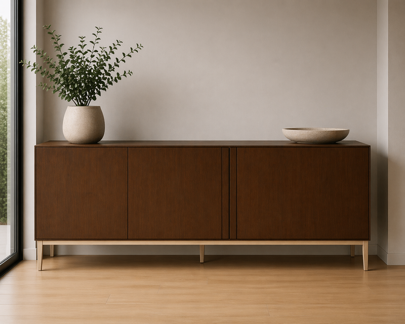 HORIZON Sideboard - walnut / light brown