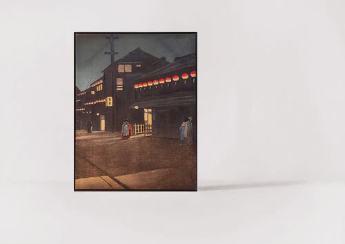 CHINATOWN Canvas Art - black frame 60x80cm