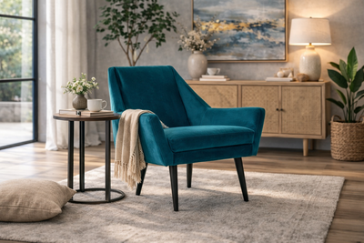 CARLTON Armchair MEG26 - teal velvet