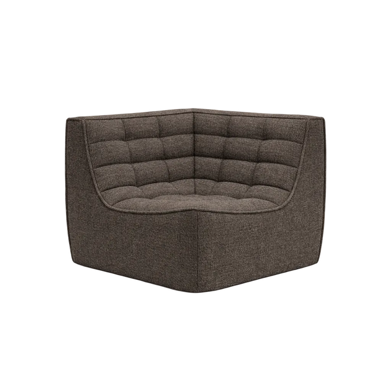 LAZY 1 Corner piece GRACE 24 - grey brown