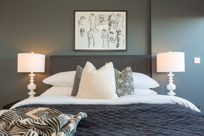 Headboard Only  - 4'6'' x 24'' (Charcoal Linen)