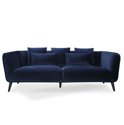 Avenue 3 Seater Sofa (Navy Velvet)