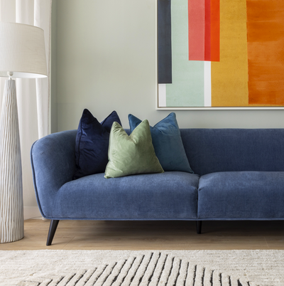 Avenue 3 Seater Sofa (Blue)