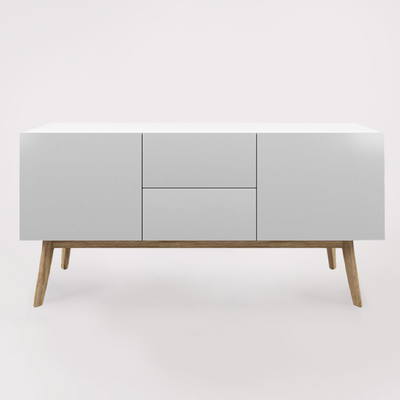 Berg TV Unit (White & Oak)
