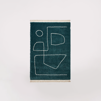 Boho Rug 1600 x 2300mm (Dark Green)