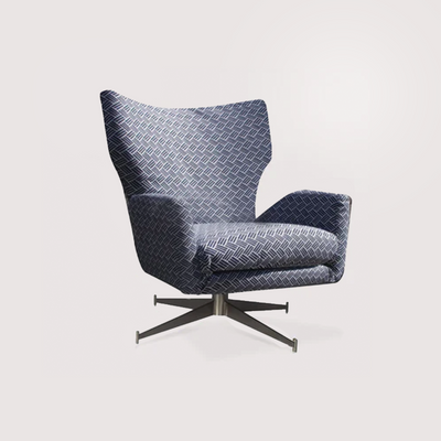 Bubbit Armchair (White and Blue)