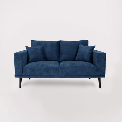Calvin 2 Seater Sofa (Navy Velvet)