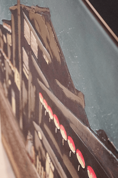 China Town Black Frame 600x800