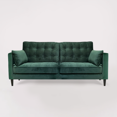 Emma 3 Seater Sofa (Dark Green)