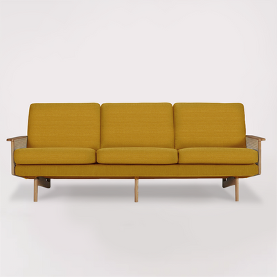 Egsmark Cane Webbing 3 Seater (Larmony Curry)