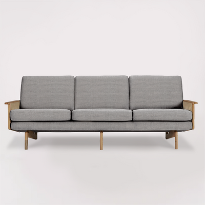 Egsmark Cane Webbing 3 Seater (Twist Granite)