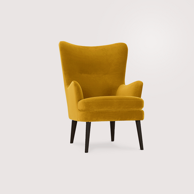 Hugo Armchair (Yellow Velvet)
