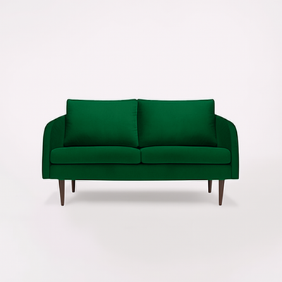 Husum 2 Seater Sofa (Velvet Green)