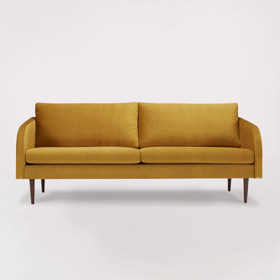Husum 3 Seater Sofa (Velvet Ochre)