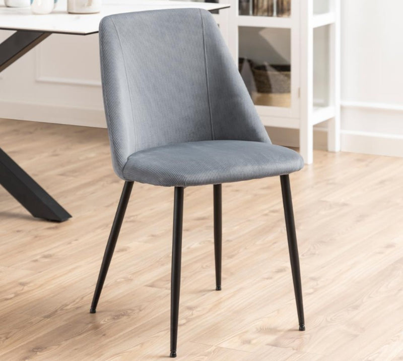 INES Dining Chair - grey / black