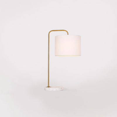 Jaci Table Lamp (Gold & White Marble)