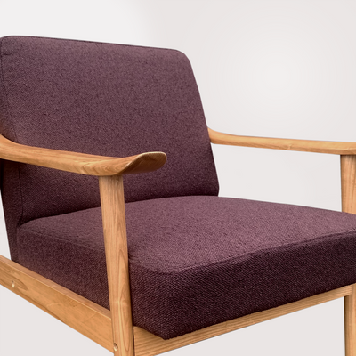 Joseph Armchair (Oak & Aubergine)