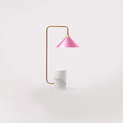 Marco Table Lamp (Gold, Pink & White Marble)