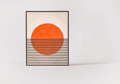 Sunrise Black Frame 600x800