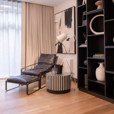 Zebra Coffee Table (Black & White)