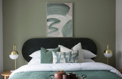 Headboard Oval - 6 FT Wide 2 FT Tall (Green)