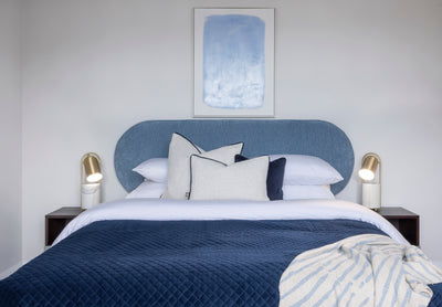 Headboard Oval - 6 FT Wide 2 FT Tall (Light Blue)