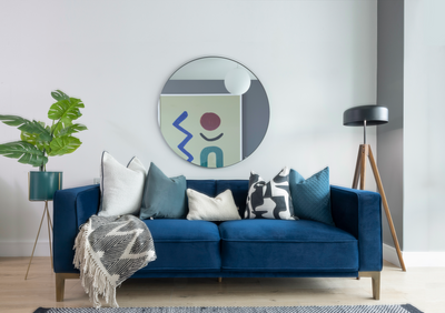 Nera Floor Lamp (Black & Walnut)