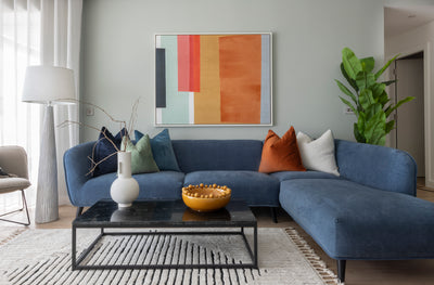 Avenue Corner Sofa Right Hand Facing (Blue)