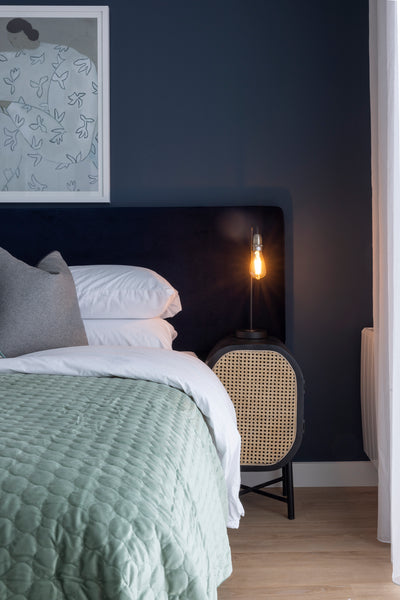 Long Low Headboard  - 5'6''  Wide 24'' Tall (Navy)