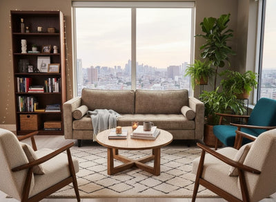 Memphis 3 Seater Sofa (Brown)