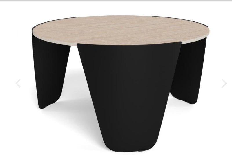 ALTEA Round Coffee Table 80cm - beige/black