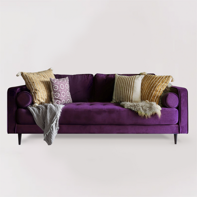 Brooklyn 3 Seater Sofa (Plum)