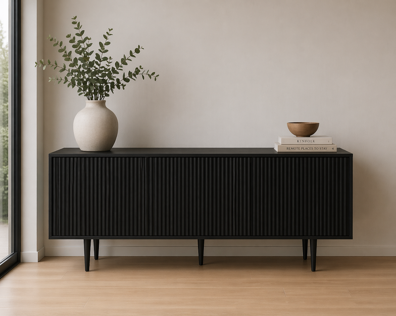 BYRNE Sideboard 170cm - black