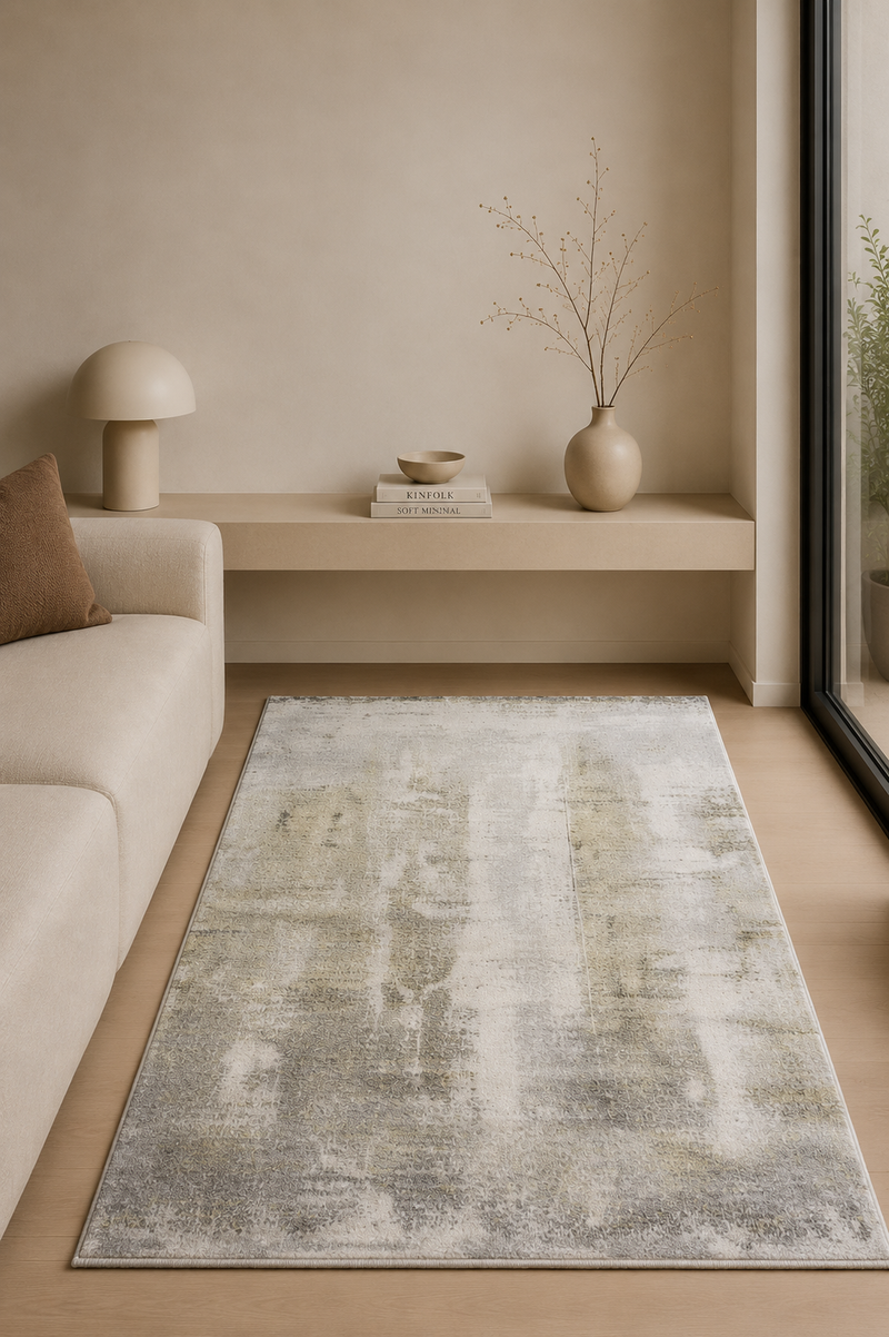 BROOKLYN Rug - ivory /  yellow (160 x 220cm)