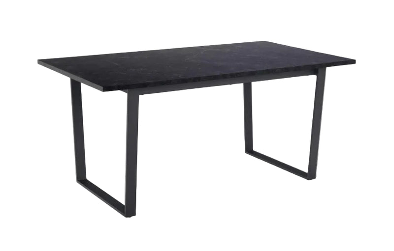 AMBLE Dining Table Izmir Melamine 160cm - black